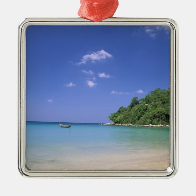 Thailand, Phuketön. Strand. Julgransprydnad Metall (Framsidan)