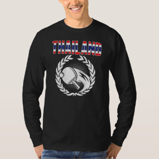 Thailand Ping Pong Thailändska Bordtennislandslage T Shirt
