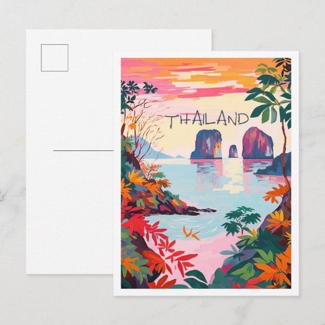 Thailand Resaestetik Vykort (Fram/baksida)
