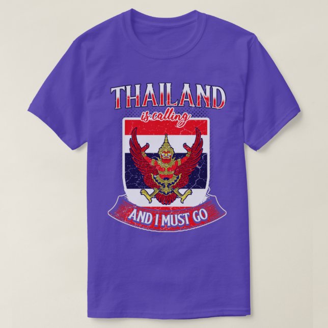 Thailand ringer och jag måste gå t shirt (Design framsida)