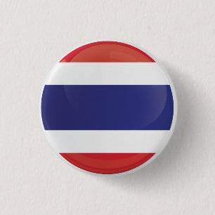 Thailand Round Icon Flagga Knapp