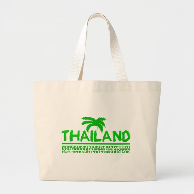 Thailand-säck - välj stil & färg jumbo tygkasse (Framsidan)