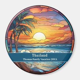 Thailand sedvanlig strand semester magnet