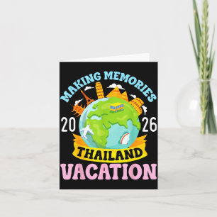 Thailand Semester 2026 Resa Minnen Familj Kort