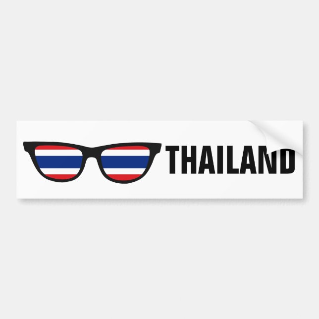Thailand Shades anpassningsbar text & färg bildeka Bildekal (Framsidan)