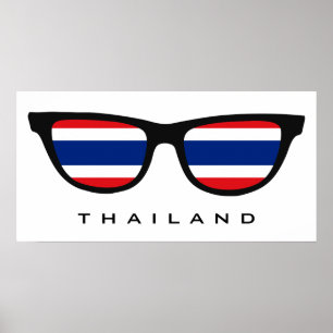 Thailand Shades anpassningsbar text & färg poster