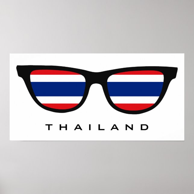 Thailand Shades anpassningsbar text & färg poster (Framsidan)
