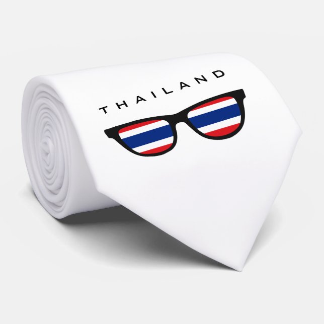 Thailand Shades anpassningsbar text & färg tie Slips (Rullad)