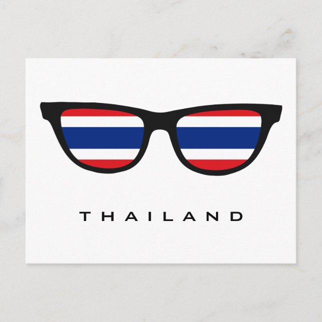 Thailand Shades anpassningsbar text & färg vykort (Framsida)