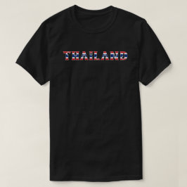 THAILAND Speciell Anpassade Black Tourist T Shirt