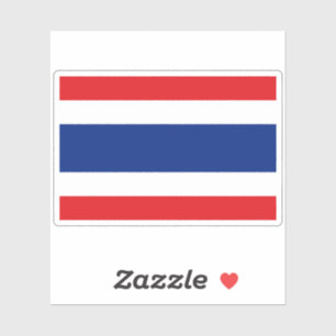 Thailand Statlig flagga Sticker Klistermärken