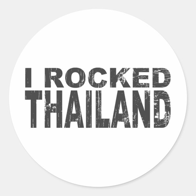 Thailand Sticker Runt Klistermärke (Framsida)
