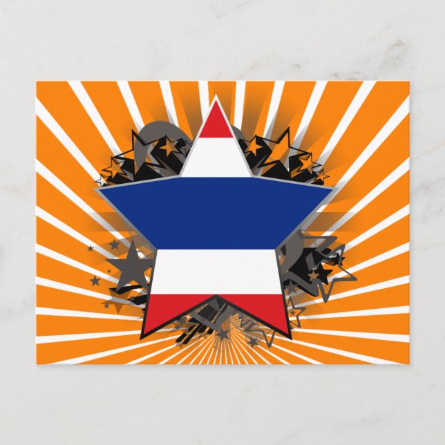 Thailand Stjärna Vykort (Framsida)