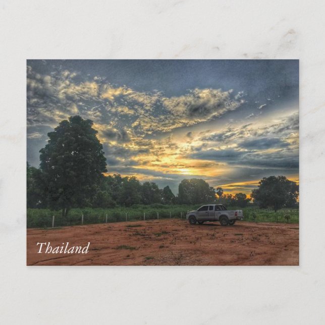 Thailand Sunset Vykort (Framsida)
