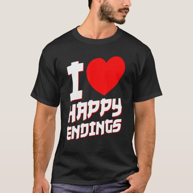Thailand Thai Lycklig Endings Buddha Phuket Bangko T Shirt (Framsida)