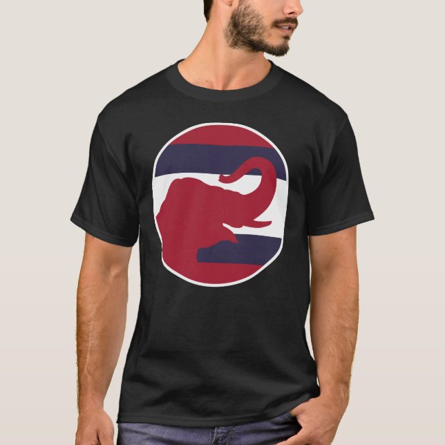 Thailand - thailändsk elefant - thai National Anim T Shirt (Framsida)