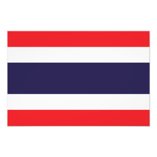 Thailand - thailändska Flagga Fototryck