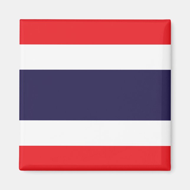 Thailand - thailändska Flagga Magnet (Framsidan)