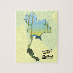 Thailand Travel karta Pussel