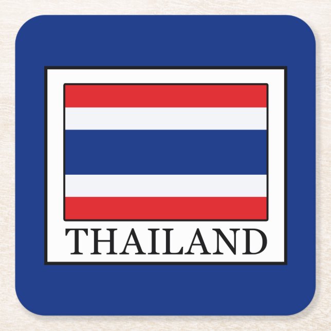 Thailand Underlägg Papper Kvadrat (Framsidan)