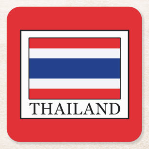 Thailand Underlägg Papper Kvadrat