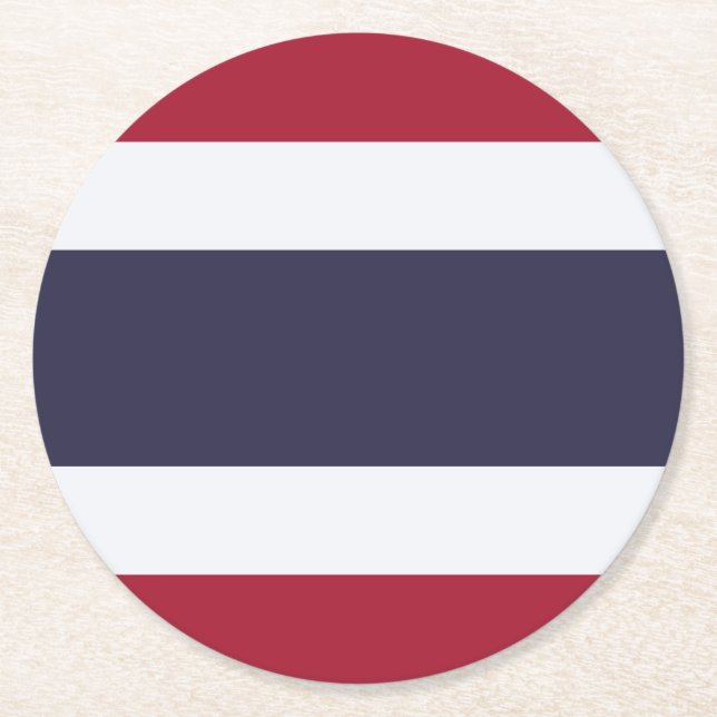Thailand Underlägg Papper Rund (Framsidan)