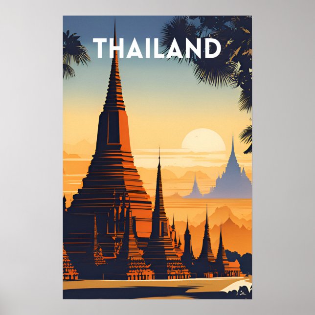 Thailand Vintage resor Poster (Framsidan)