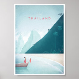 Thailand Vintage resor Poster