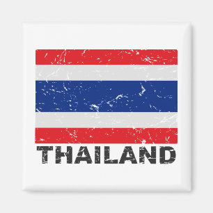 Thailand vintageflagga magnet
