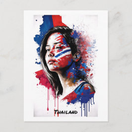 Thailand vykort - World Women Postcard