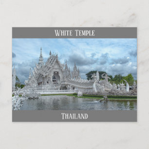 Thailand White Temple Travel Photo Vykort