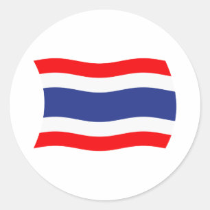 Thailands flagga dekal runt klistermärke