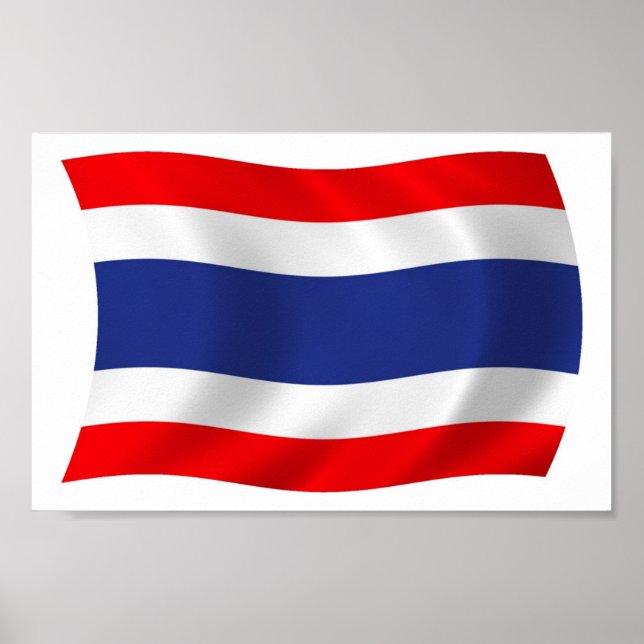 Thailands Flagga Poster utskrift (Framsidan)