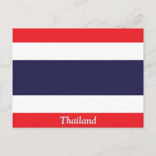 Thailands flagga vykort