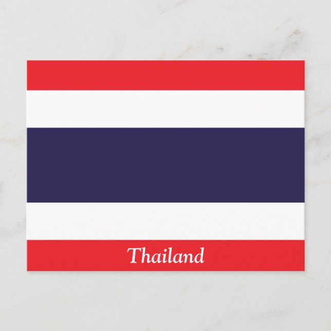 Thailands flagga vykort (Framsida)