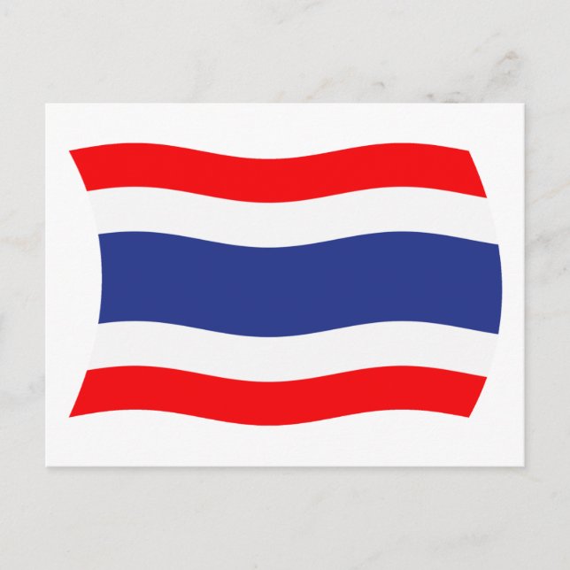 Thailands flagga vykort (Framsida)