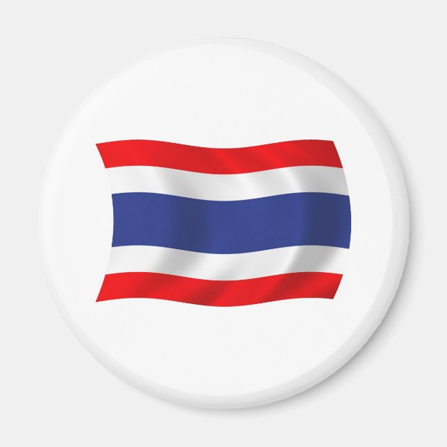 Thailands flaggmagnet magnet (Framsidan)