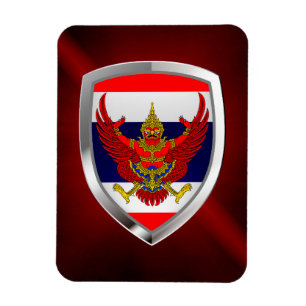 Thailands metallemblem magnet