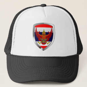 Thailands metallemblem truckerkeps