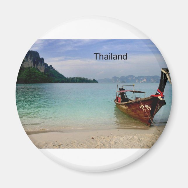 Thailands strand i Krabi (St.K) Magnet (Framsidan)