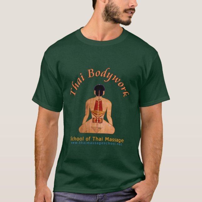 Thailändsk Bodyworkmörk - grön t-skjorta Tröja (Framsida)