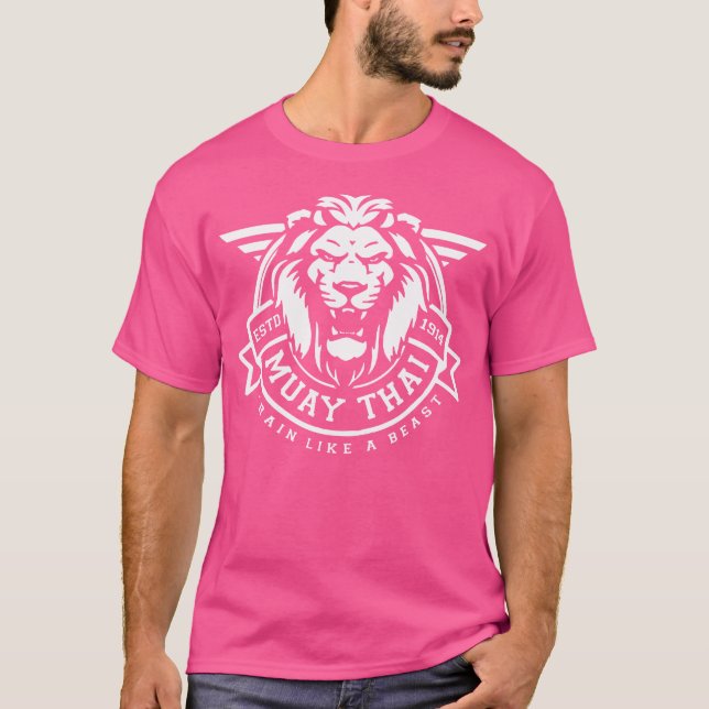 Thailändsk boxning Muay Thai T Shirt (Framsida)