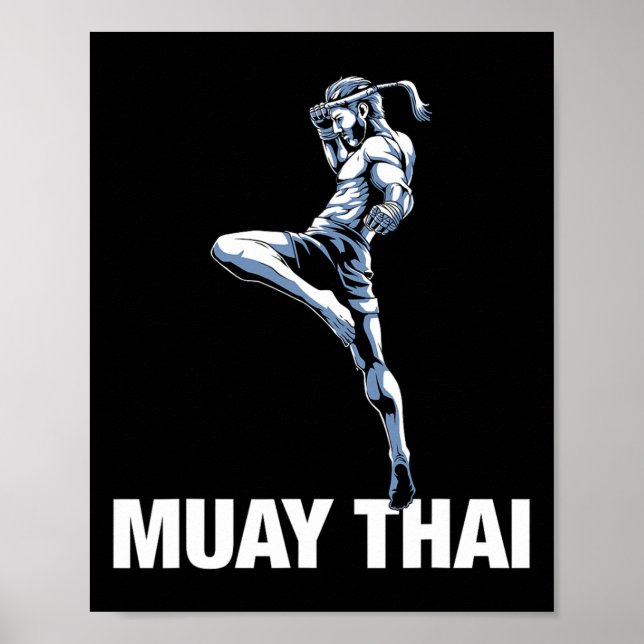 Thailändsk Boxning Och Kickboxning  Poster (Framsidan)