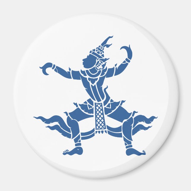 Thailändsk dansare ⚠ Thailand Skylt ⚠ Magnet (Framsidan)