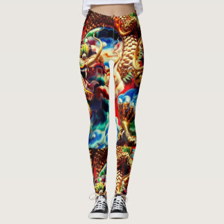 Thailändsk drake leggings