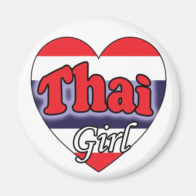 Thailändsk flicka magnet (Framsidan)