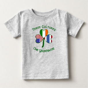 Thailändsk irländsk amerikansk Shamrock Flagga Per T Shirt