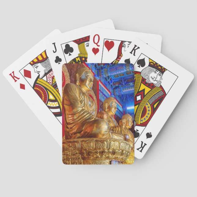 Thailändsk Kinabuddhastaty Casinokort (Baksidan)