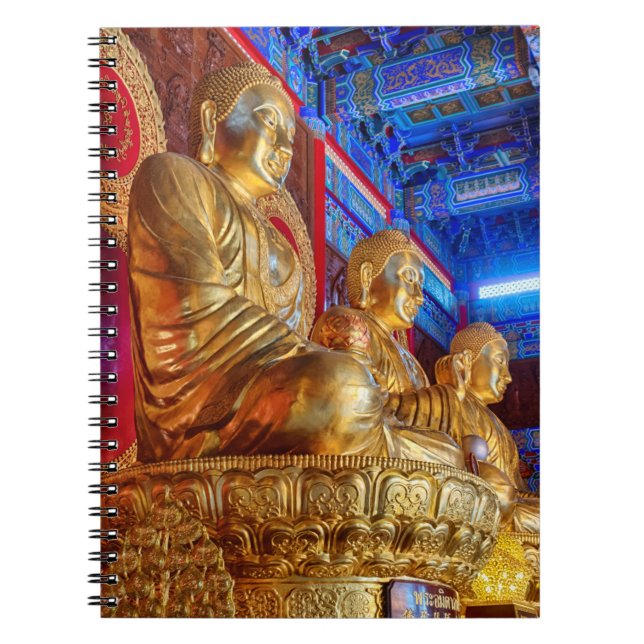 Thailändsk kinesisk Buddha-bildstaty Anteckningsbok (Framsidan)