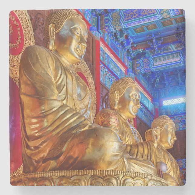 Thailändsk kinesisk Buddha-bildstaty Stenunderlägg (Framsidan)